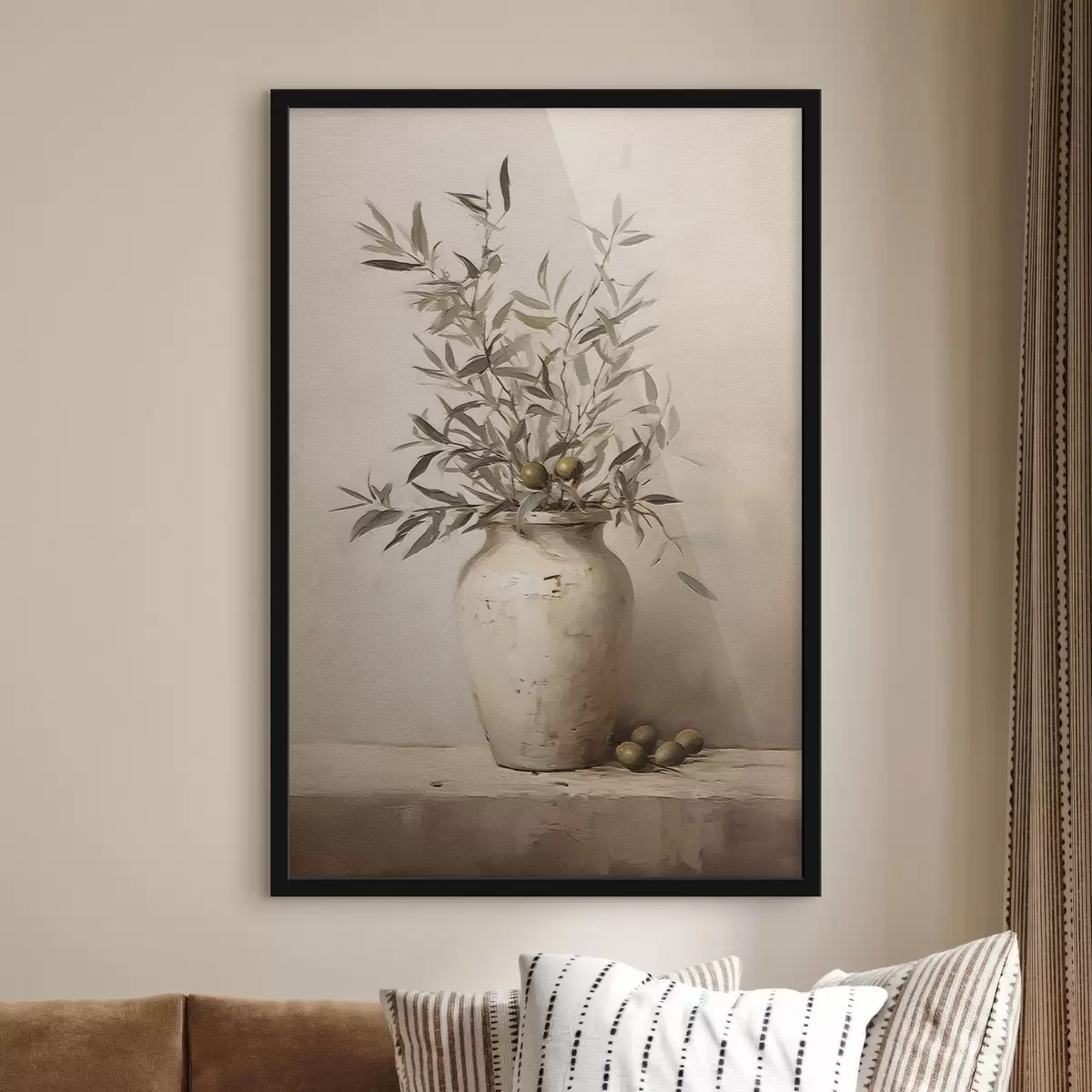 Poster Blattmotive in einer Vase f45382