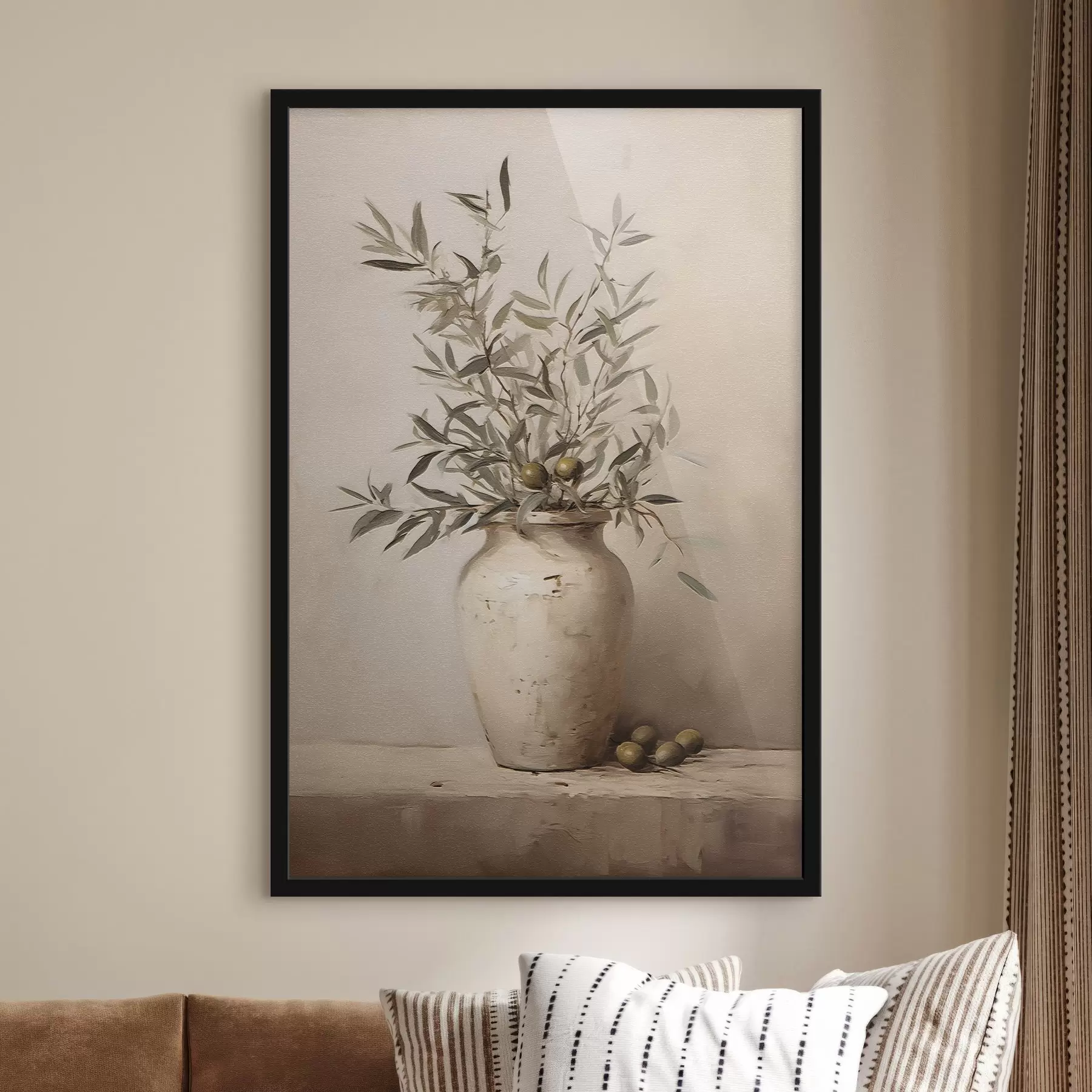 Fototapete Blattmotive in einer Vase f45382