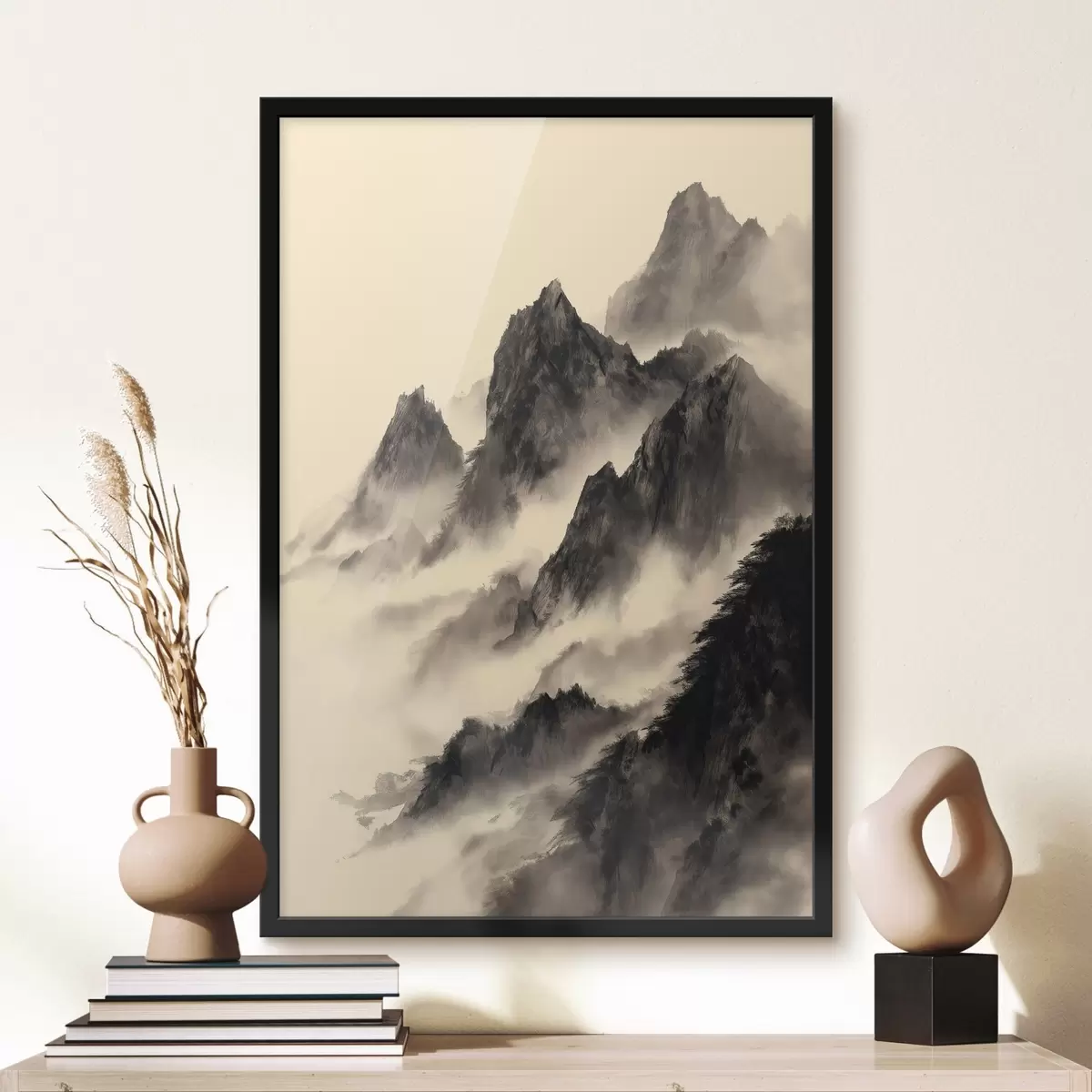 Poster Berge im chinesischen Stil f45383