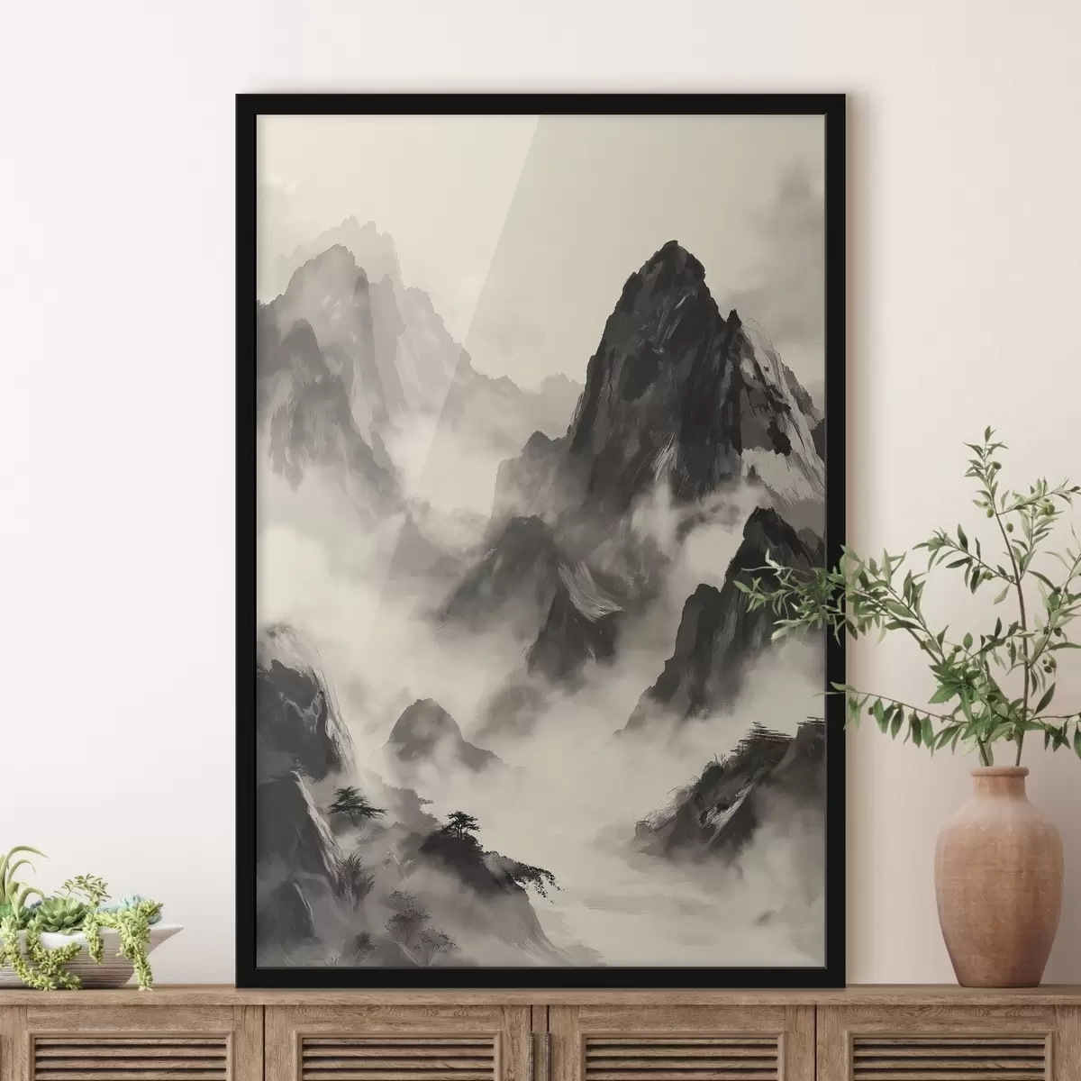Poster Berge im chinesischen Stil f45384
