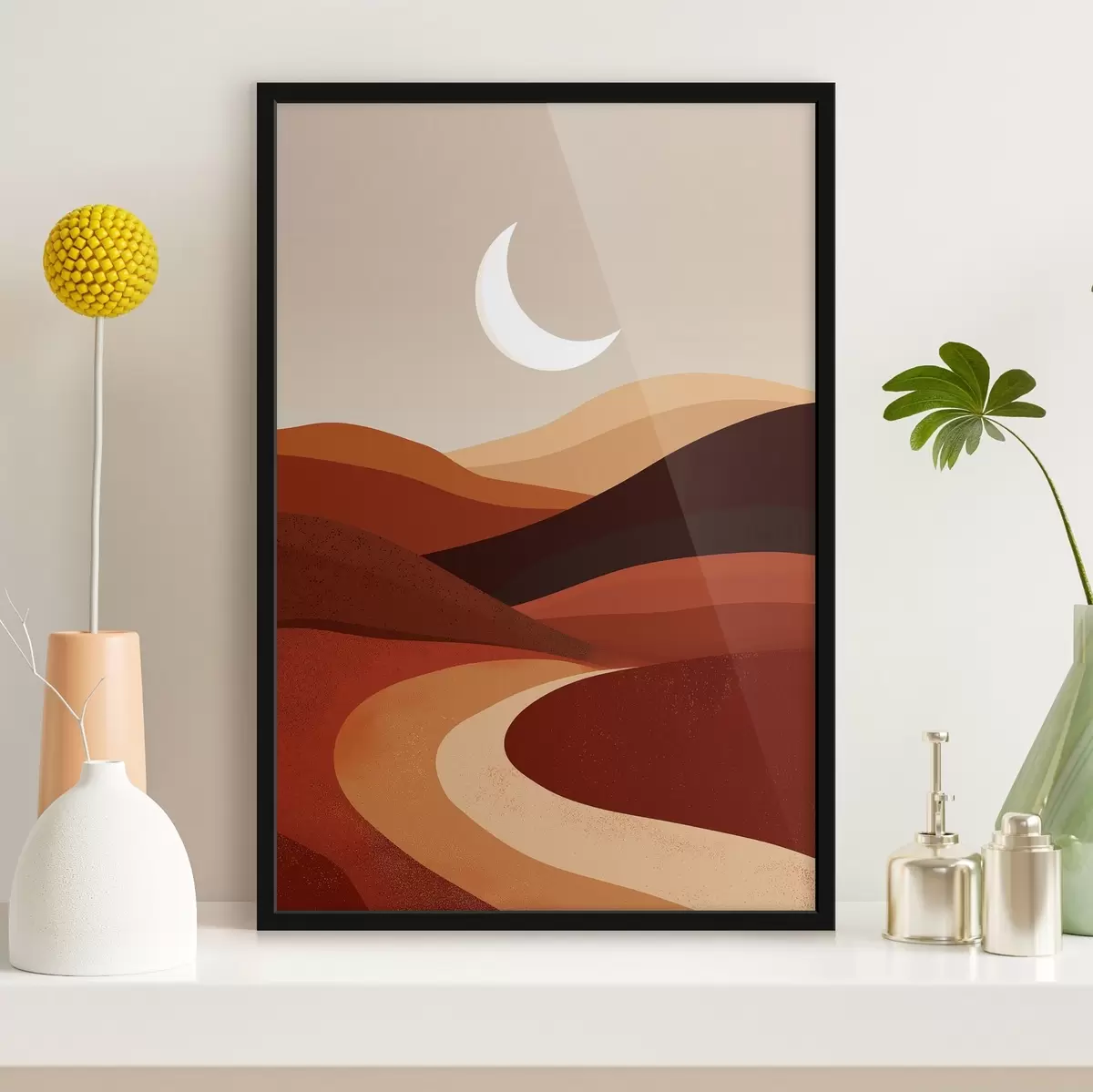 Poster Sonne und Berge f45393