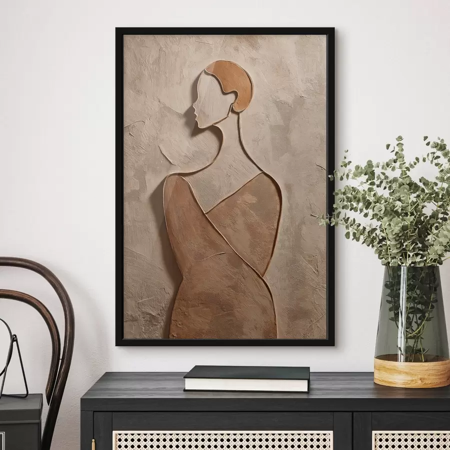 Fototapete Abstraktes weibliches Gesicht f45396