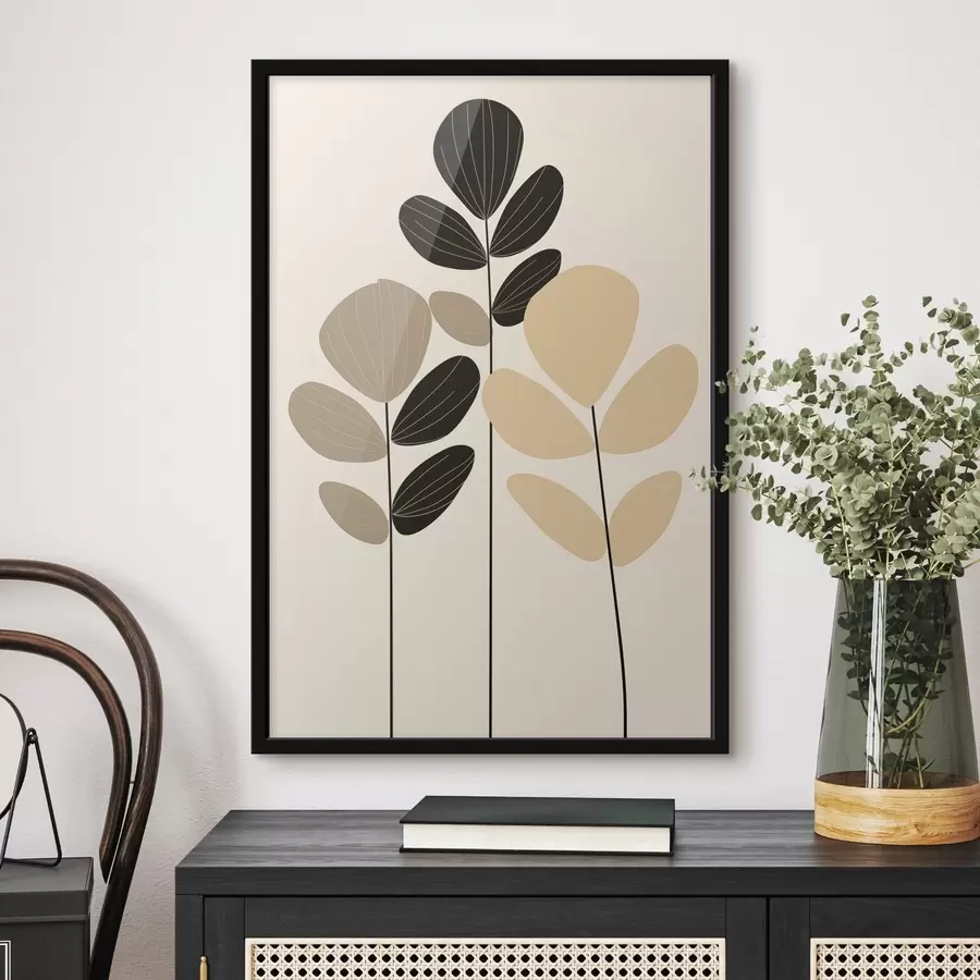 Fototapete Minimalistische botanische Illustration f45400