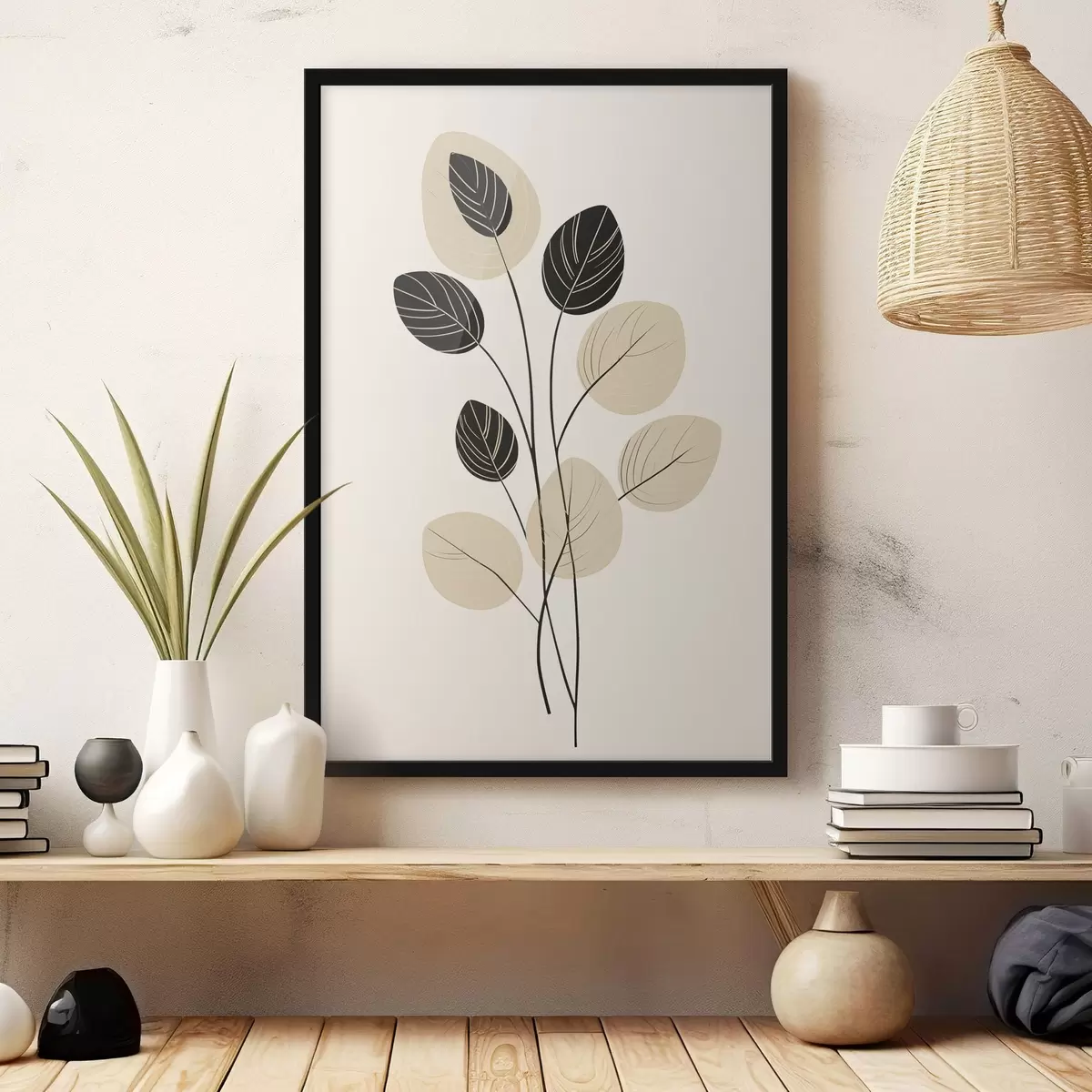 Poster Minimalistische botanische Illustration f45401