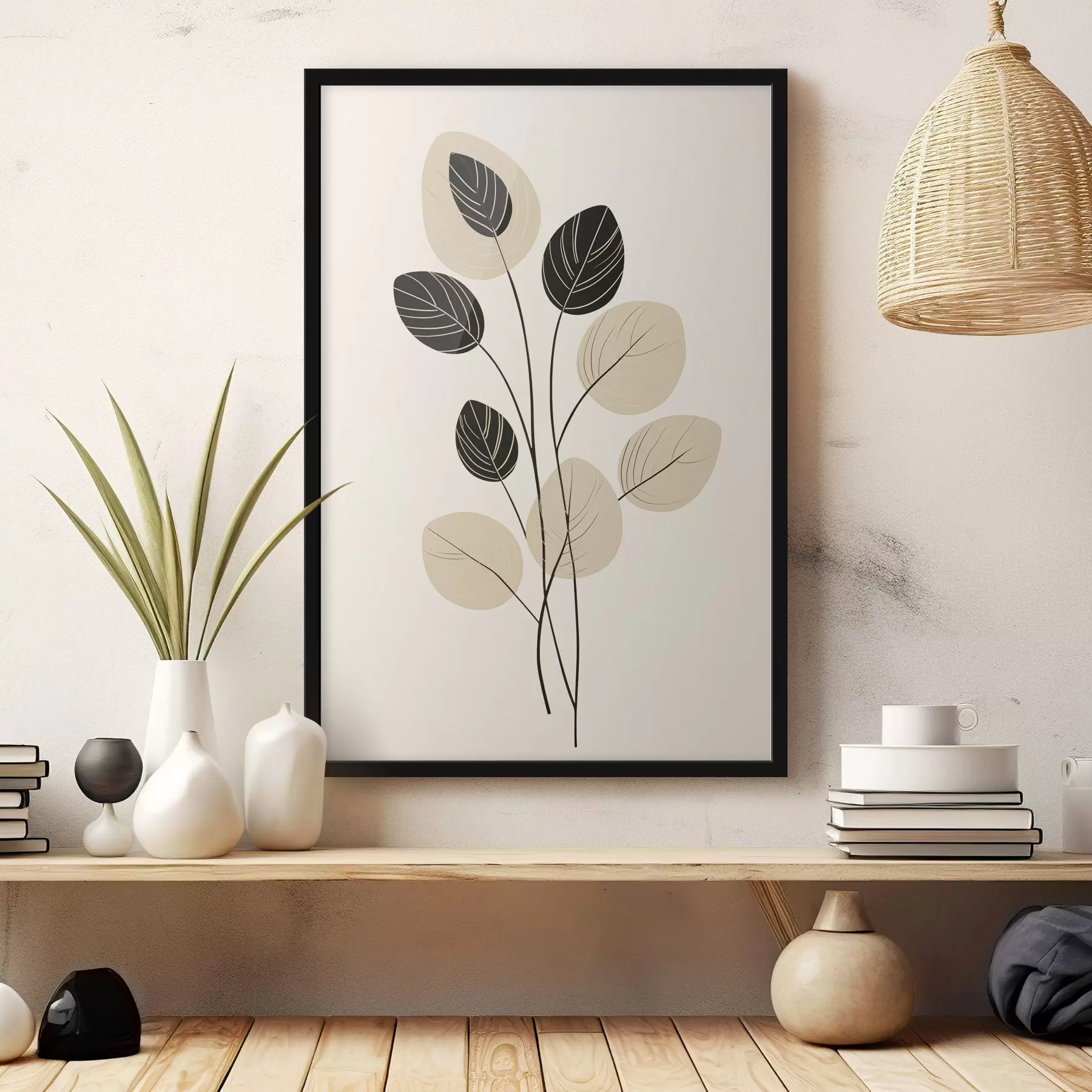 Fototapete Minimalistische botanische Illustration f45401