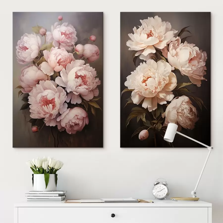 Wandbilder Zarte Pfingstrosen m00598