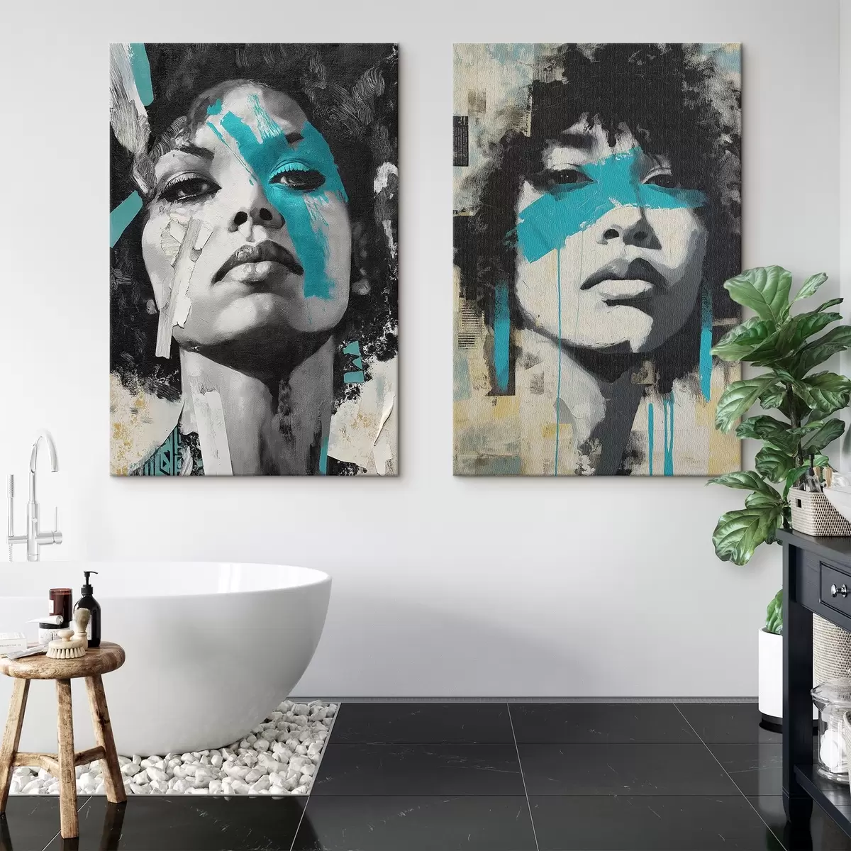 Wandbilder Abstraktes weibliches Gesicht m00602