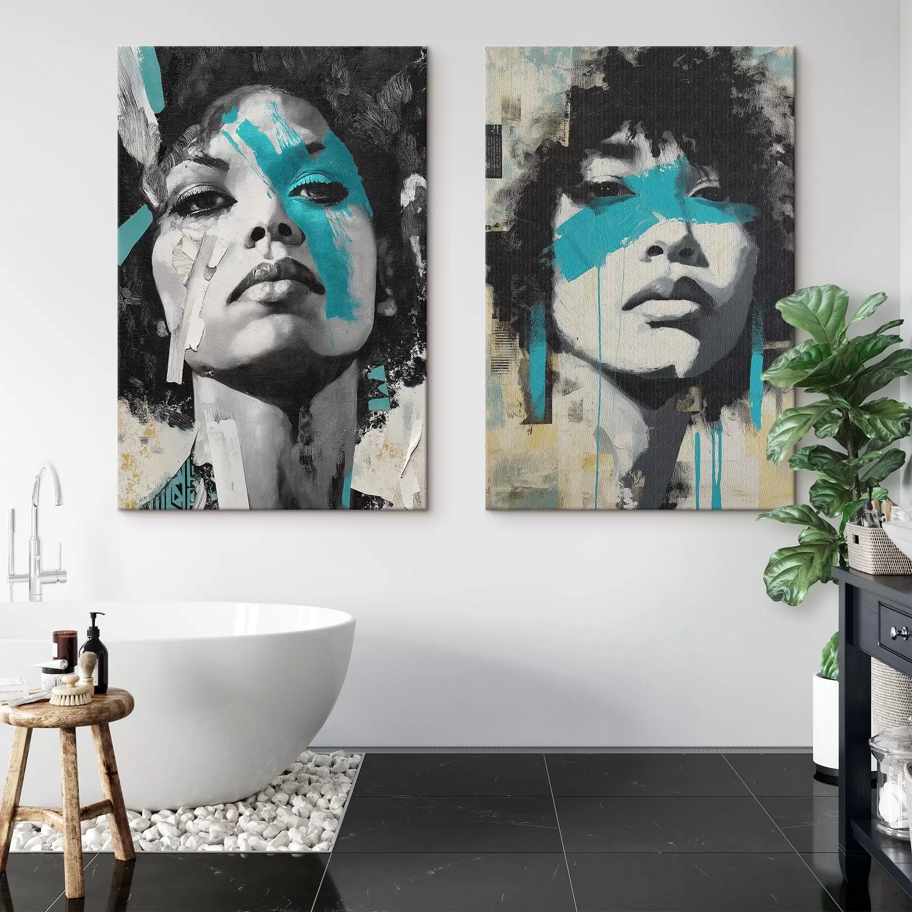 Wandbilder Abstraktes weibliches Gesicht m00602