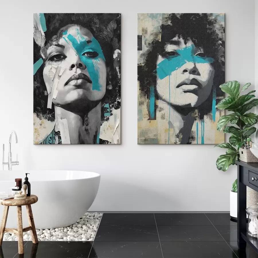 Wandbilder Abstraktes weibliches Gesicht m00602