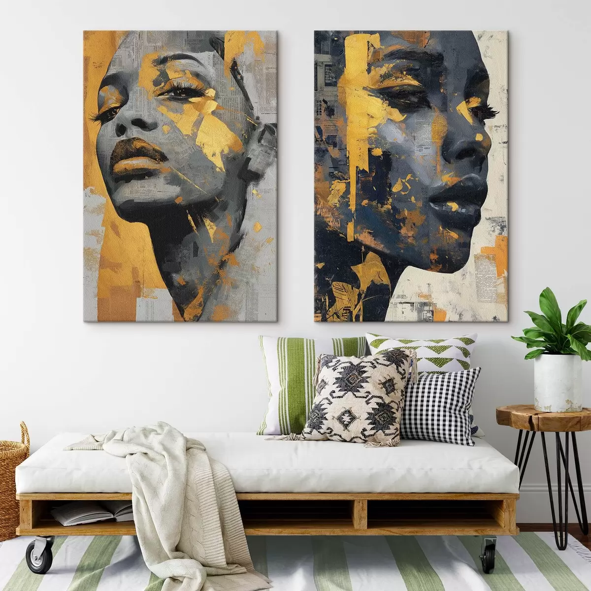 Wandbilder Abstraktes weibliches Gesicht m00603