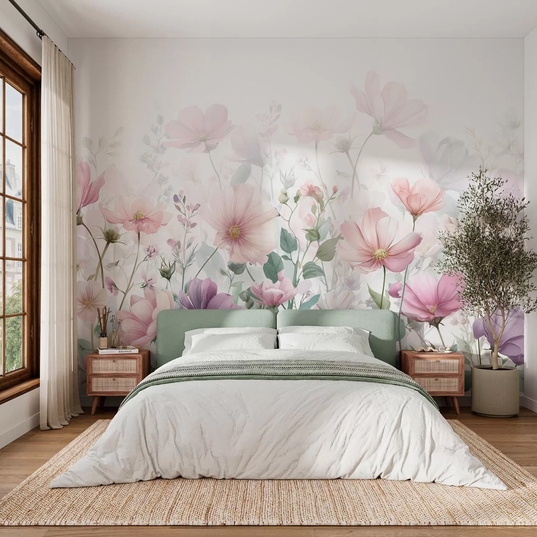 Wandbilder zarte Wildblumen w04171