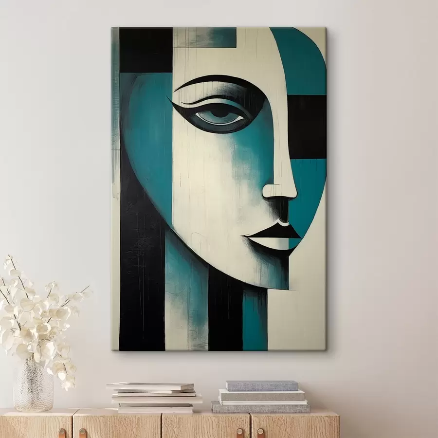 Wandbilder Abstraktes Frauenporträt s45436