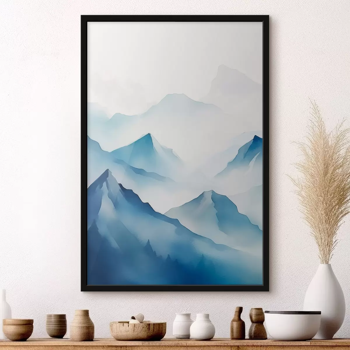 Poster Berge im Nebel f45424