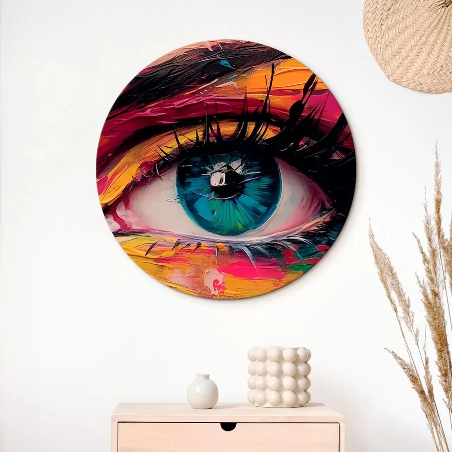 Wandbilder Auge auf abstraktem Hintergrund r45440