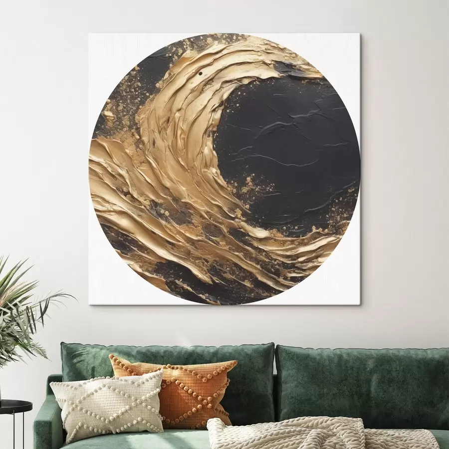 Wandbilder Abstrakte Welle in Orangetönen r45441