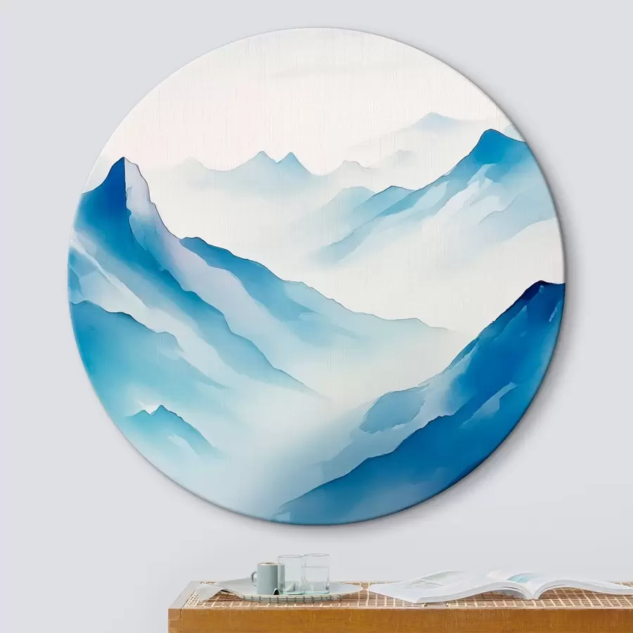 Wandbilder Gebirgszüge im Nebel Geometry r45445