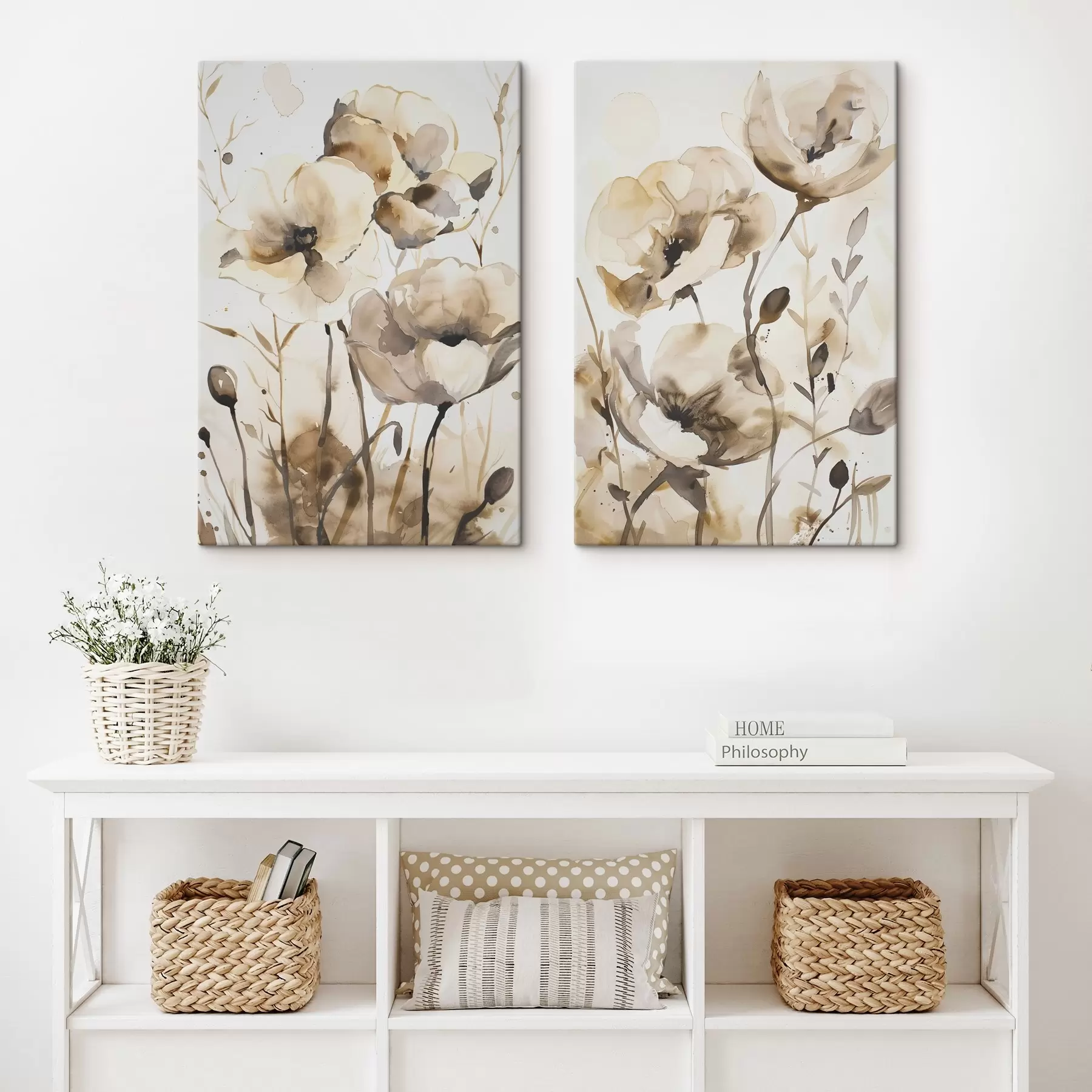 Wandbilder Blumen im Aquarellstil m00612