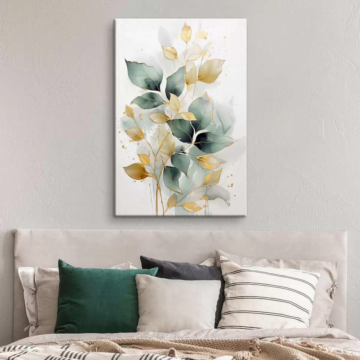 Wandbilder Abstrakter Zweig mit Blättern s45366