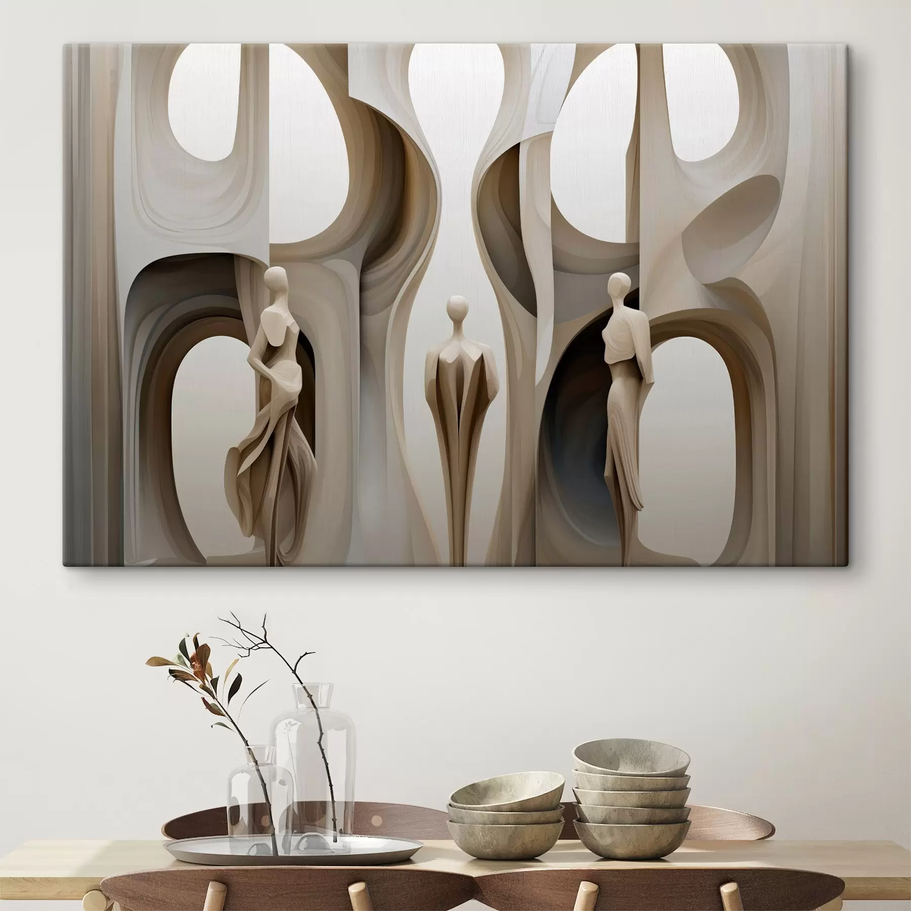 Fototapete Abstraktion mit Scherenschnitten s45371