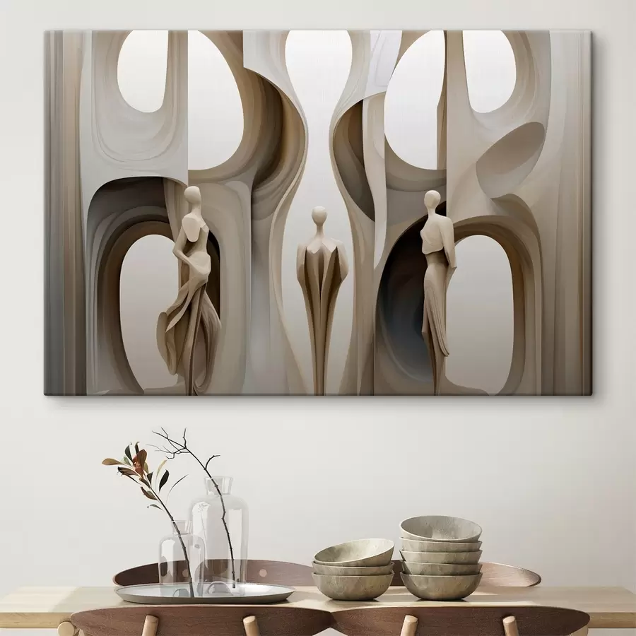 Wandbilder Abstraktion mit Scherenschnitten s45371