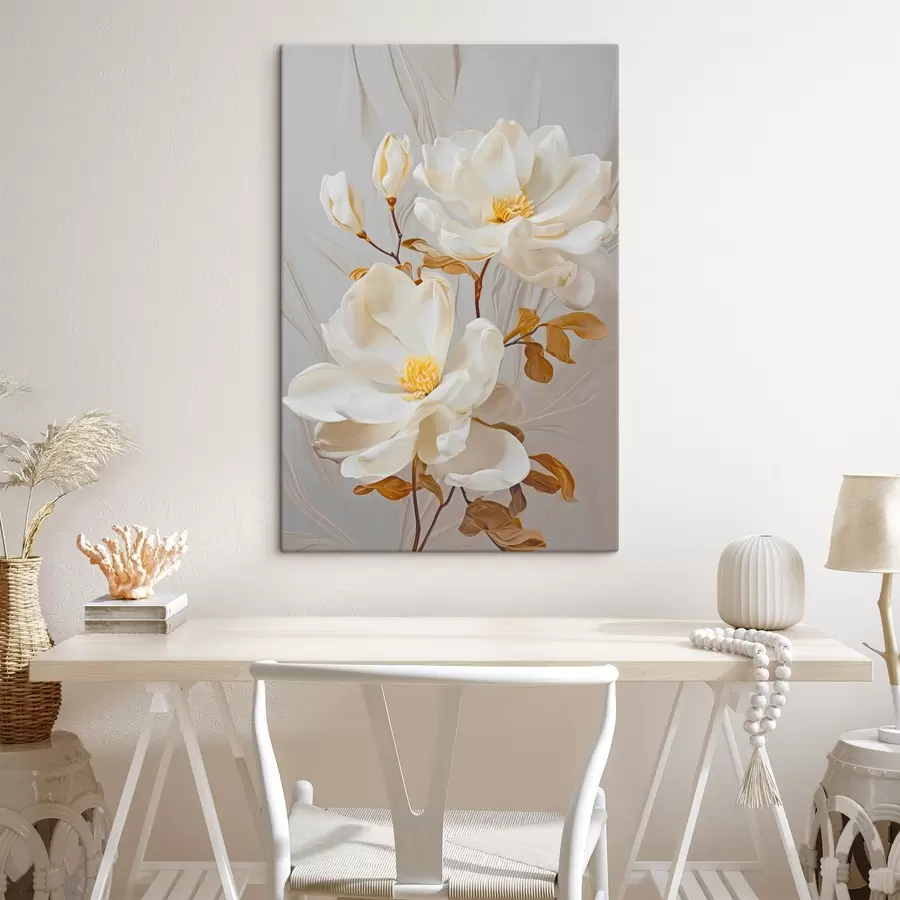 Wandbilder Zarte abstrakte Blumen s45446