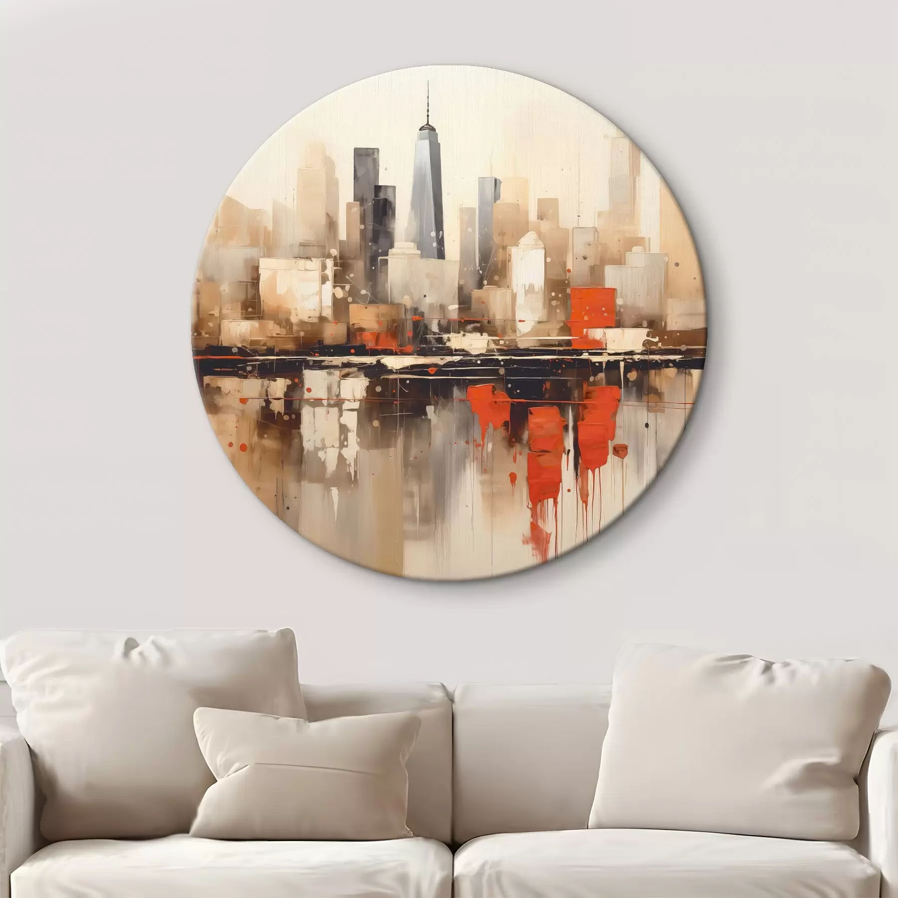 Wandbilder Abstraktes Stadtbild r45368