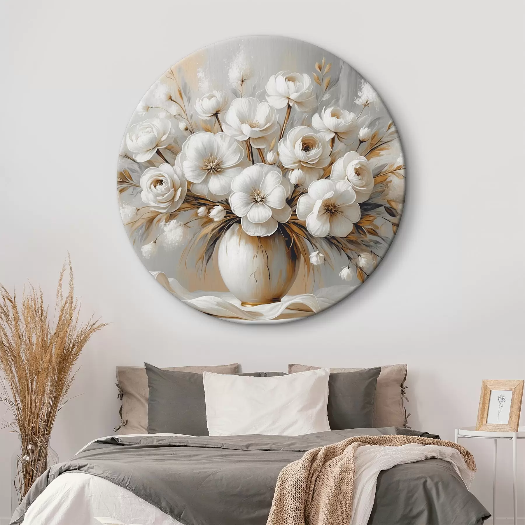 Wandbilder Ein zarter Blumenstrauß in einer Vase r45375