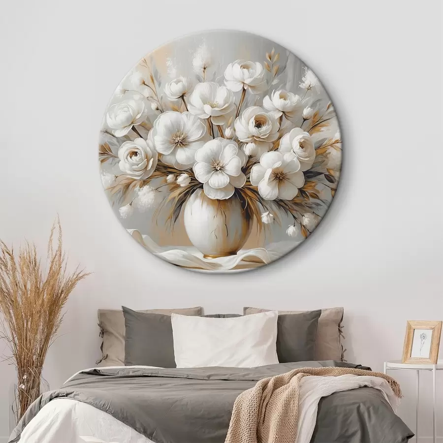 Wandbilder Ein zarter Blumenstrauß in einer Vase r45375