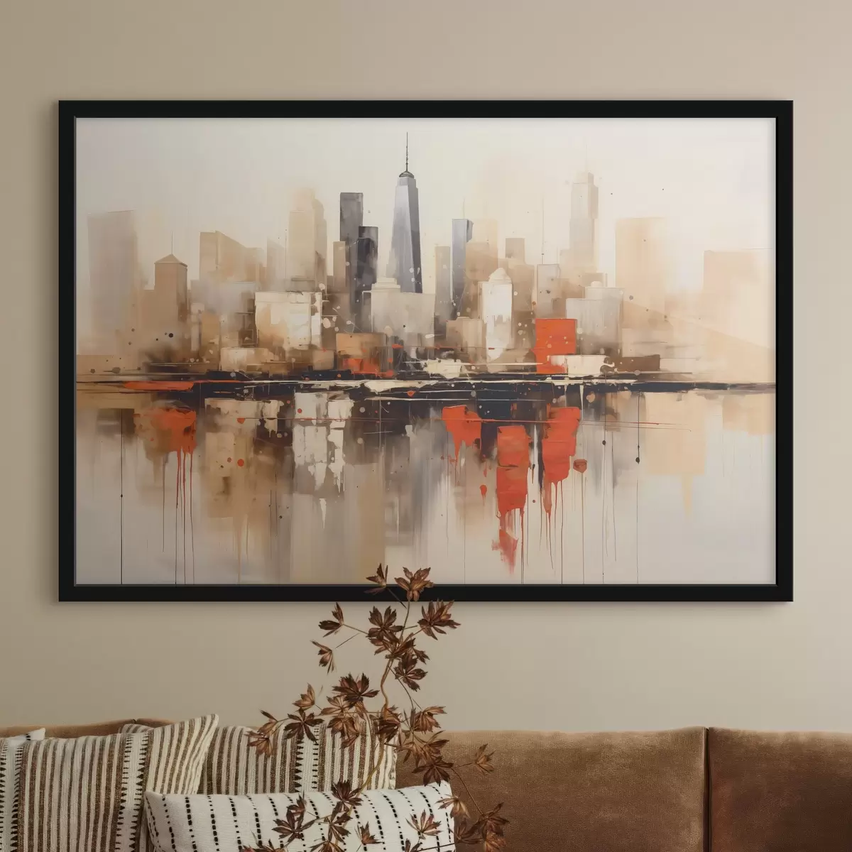 Poster Abstraktes Stadtbild f45368