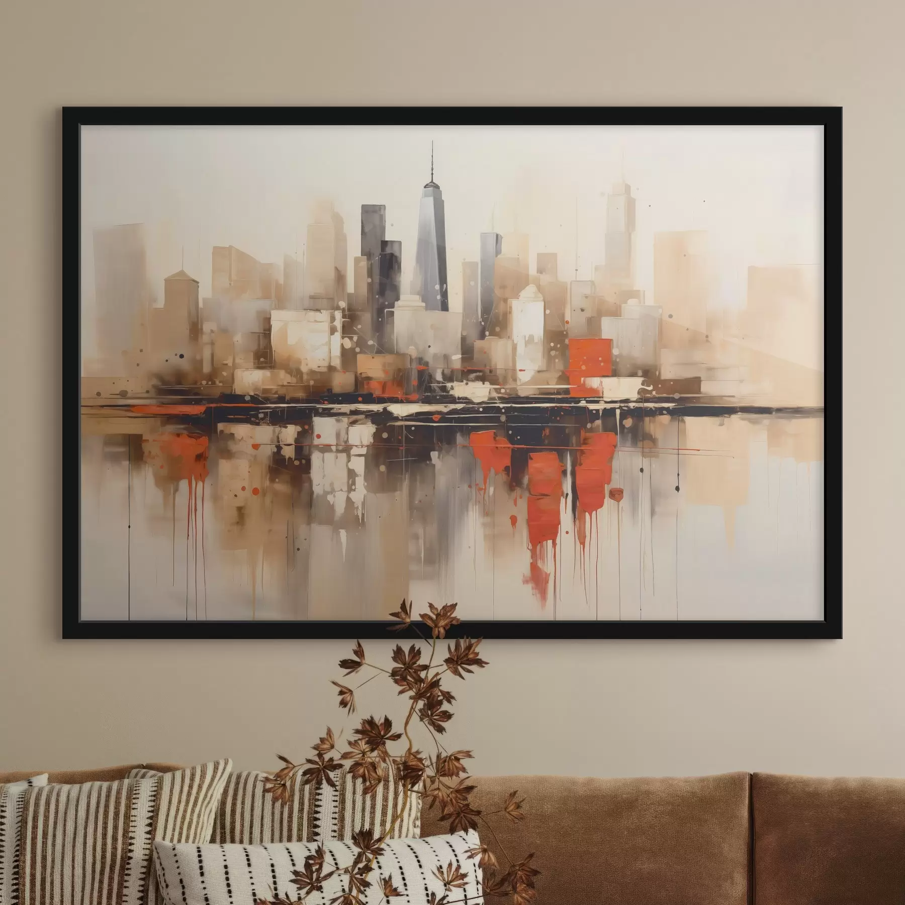 Fototapete Abstraktes Stadtbild f45368