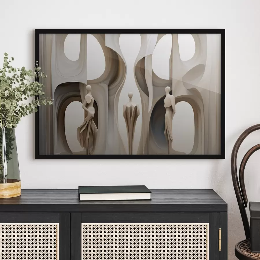 Fototapete Abstraktion mit Scherenschnitten f45371