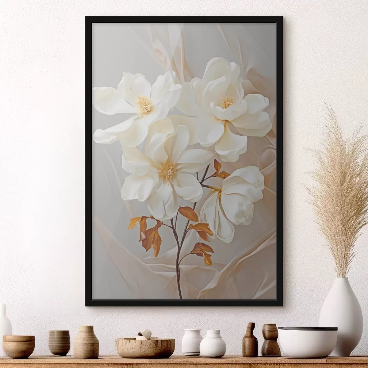 Poster Zarte abstrakte Blumen f45378