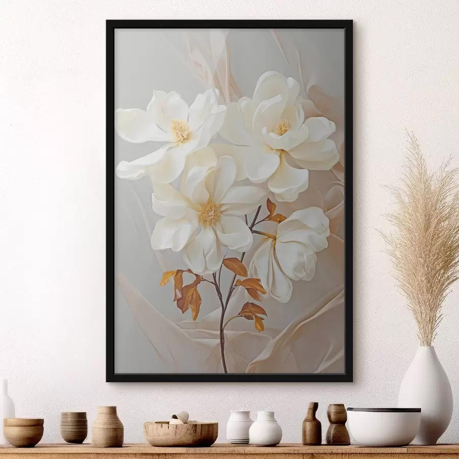 Fototapete Zarte abstrakte Blumen f45378