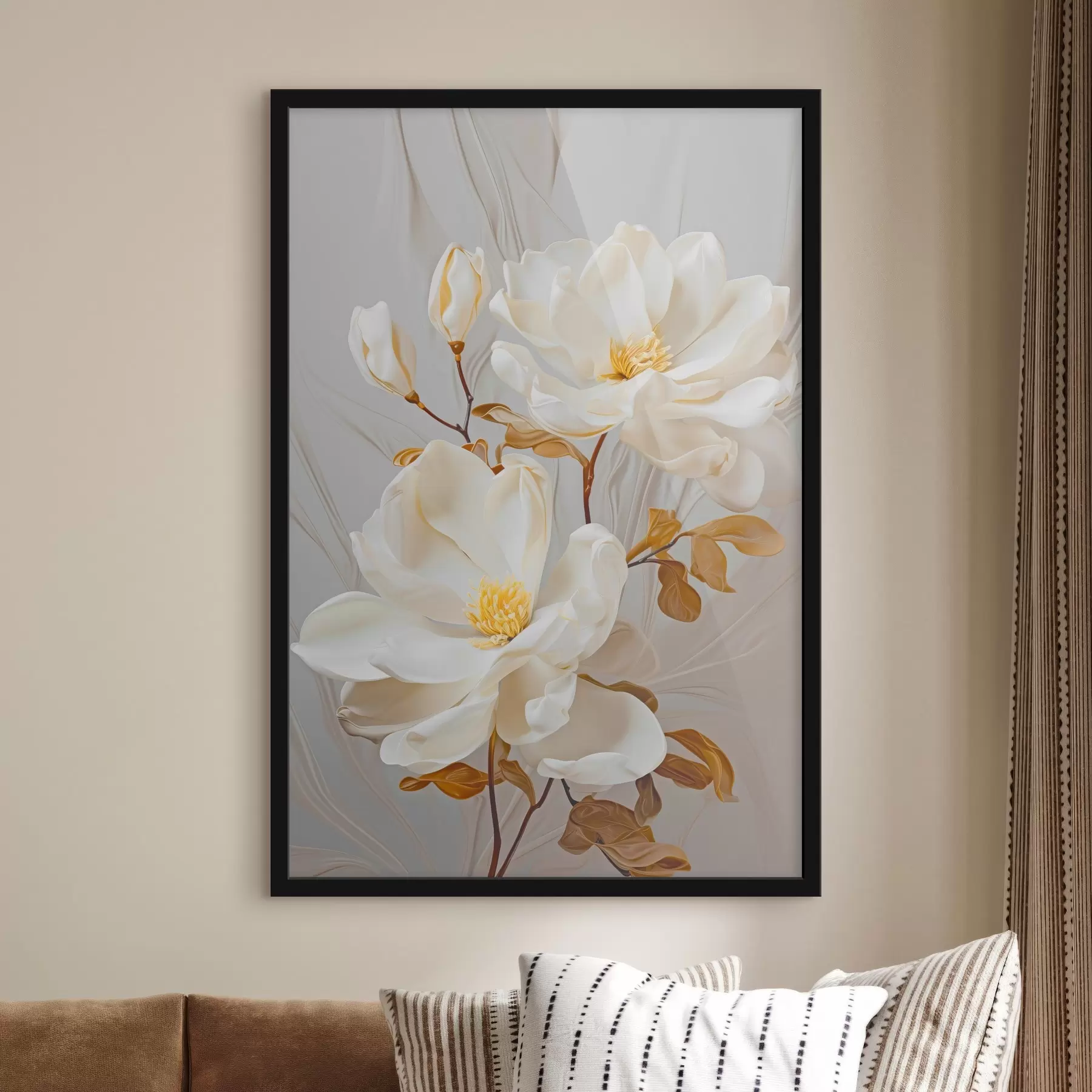 Fototapete Zarte abstrakte Blumen f45446