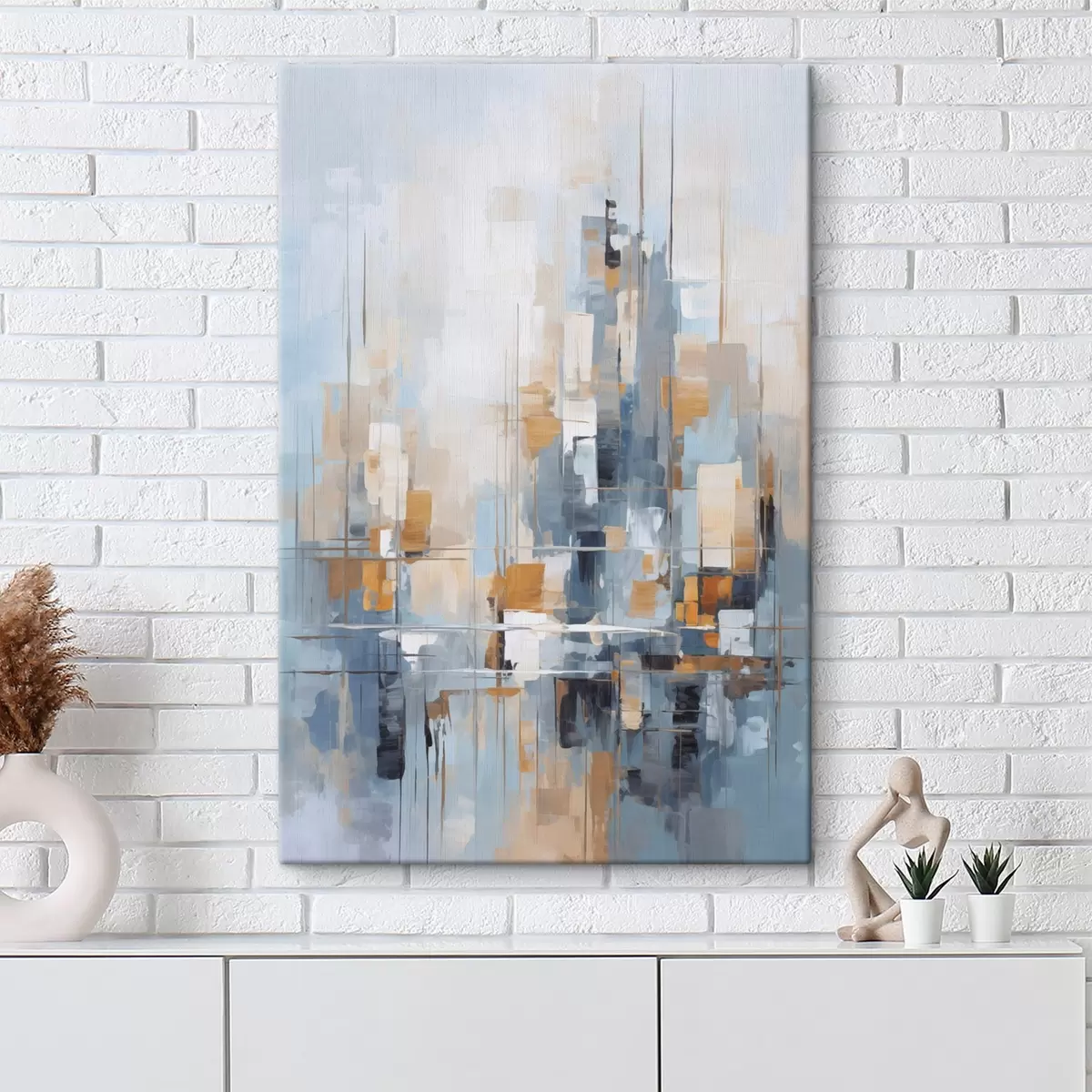 Wandbilder Abstraktion Nachahmung von Pinselstrichen s45455