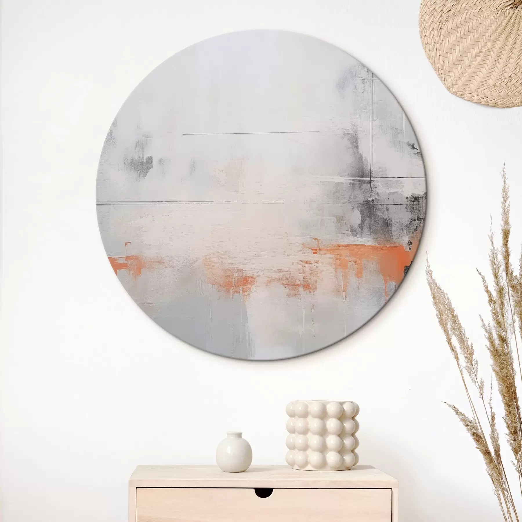 Wandbilder Moderne Abstraktion mit Nachahmung einer abgenutzten Textur r45451