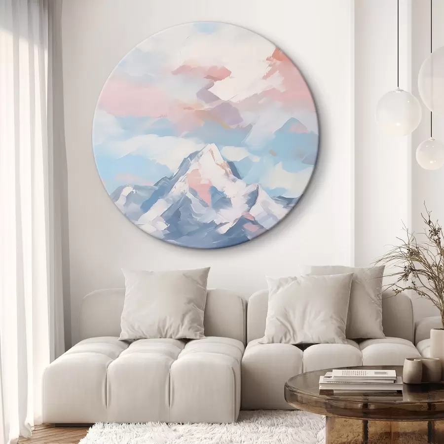 Wandbilder Berg gegen den Himmel mit Wolken r45458