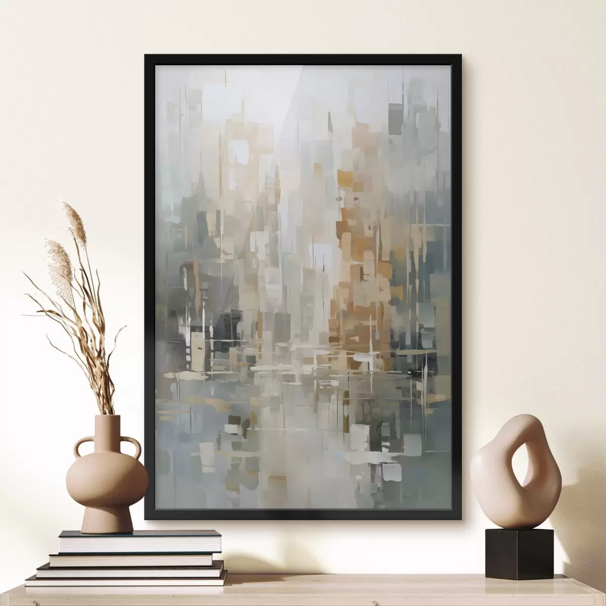 Poster Abstraktion Nachahmung der Malerei f45456