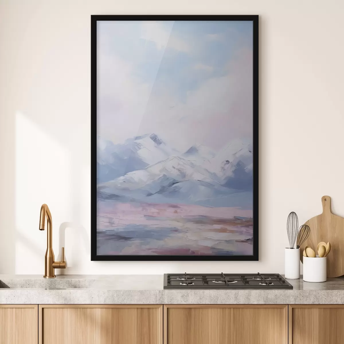 Poster Berge Nachahmung Malerei f45457