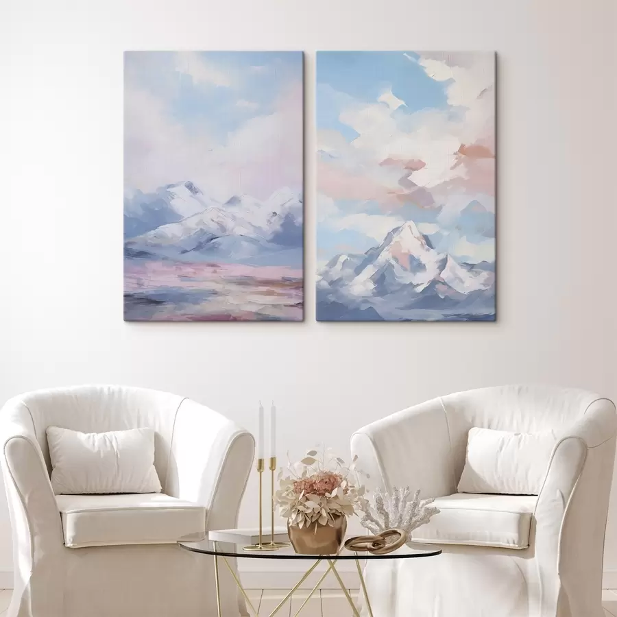 Wandbilder Berge Nachahmung Malerei m00626