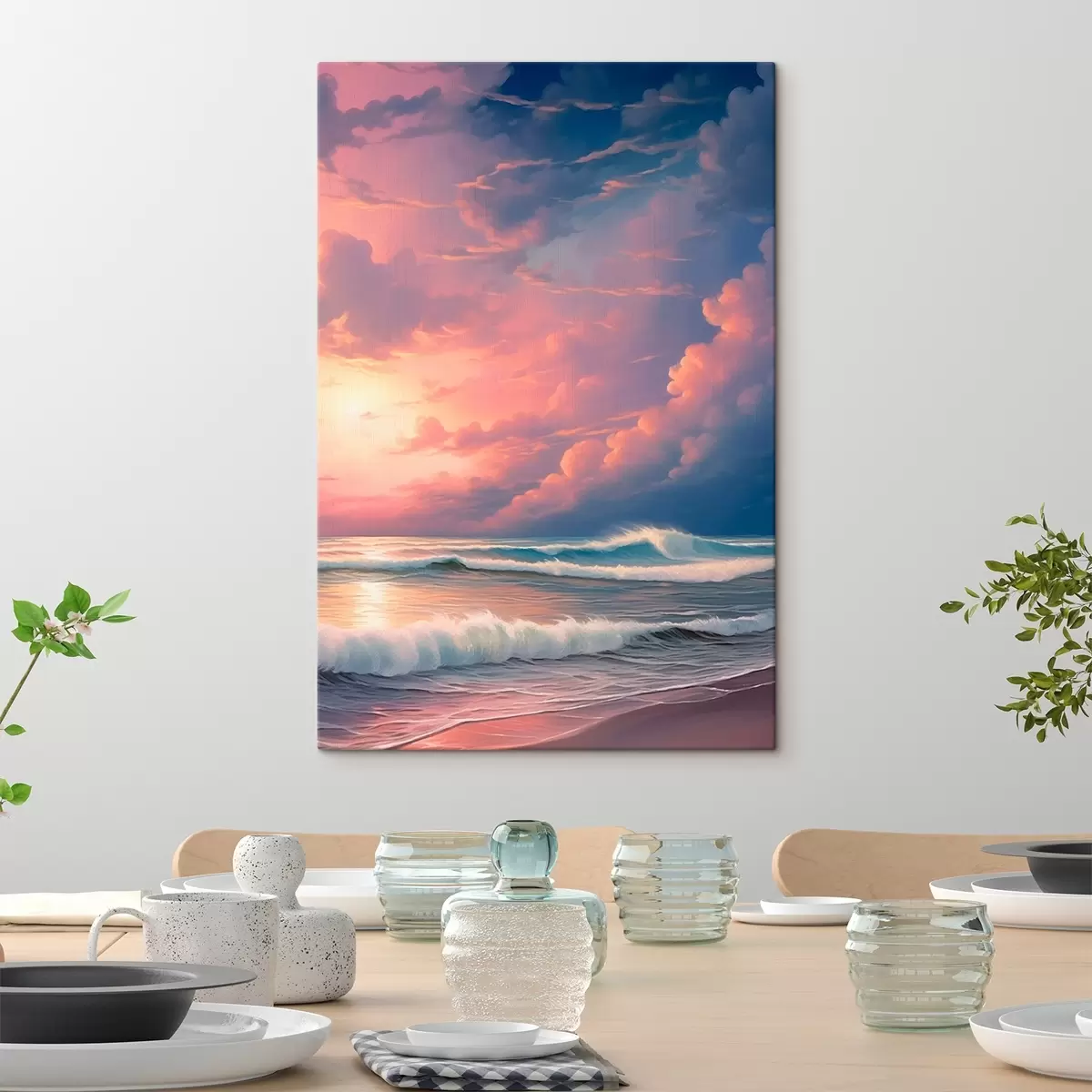 Wandbilder Sonnenuntergang auf See s45463