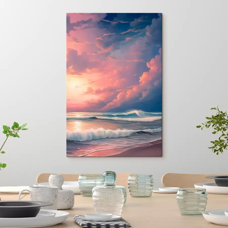 Wandbilder Sonnenuntergang auf See s45463