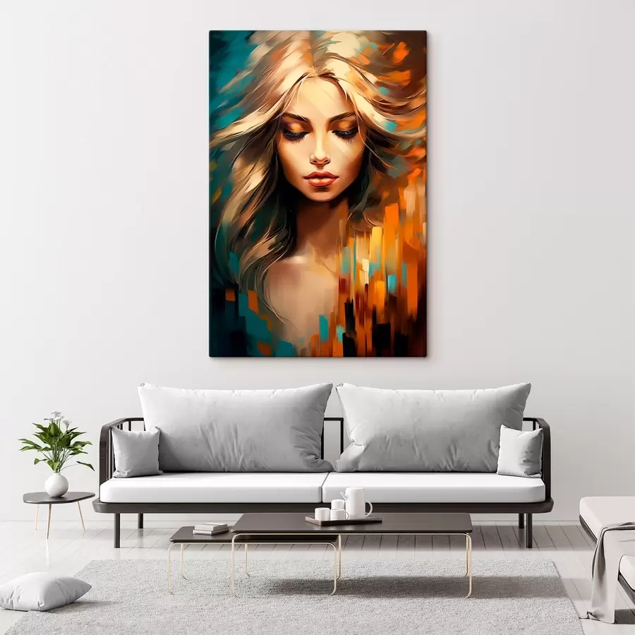 Wandbilder Abstraktes Frauenporträt s45469