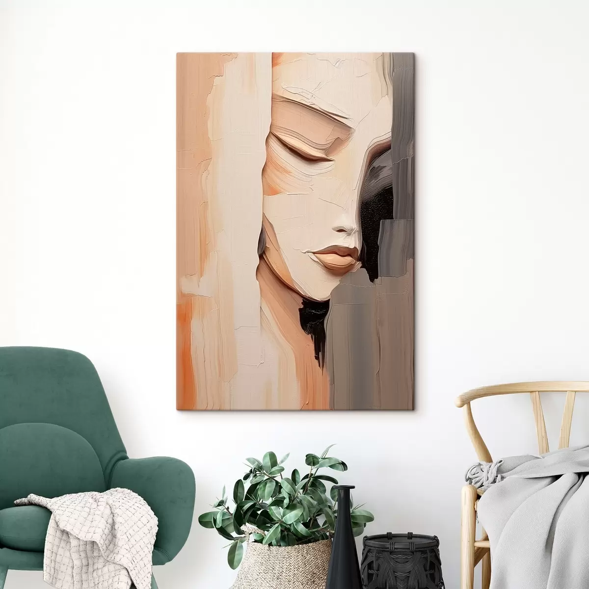 Wandbilder Abstraktes Frauenporträt s45478
