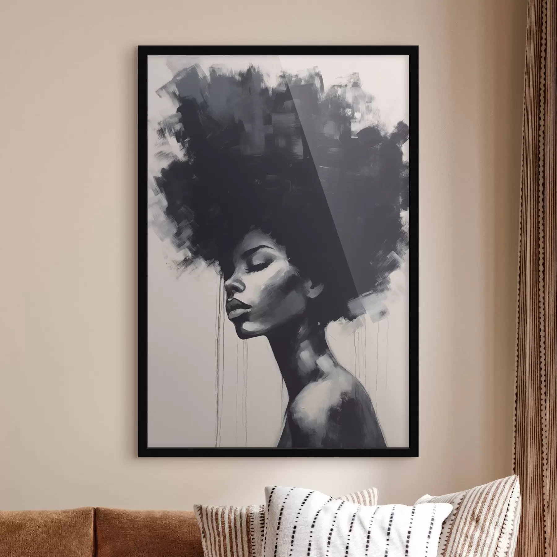 Fototapete Abstraktes Frauenporträt f45464