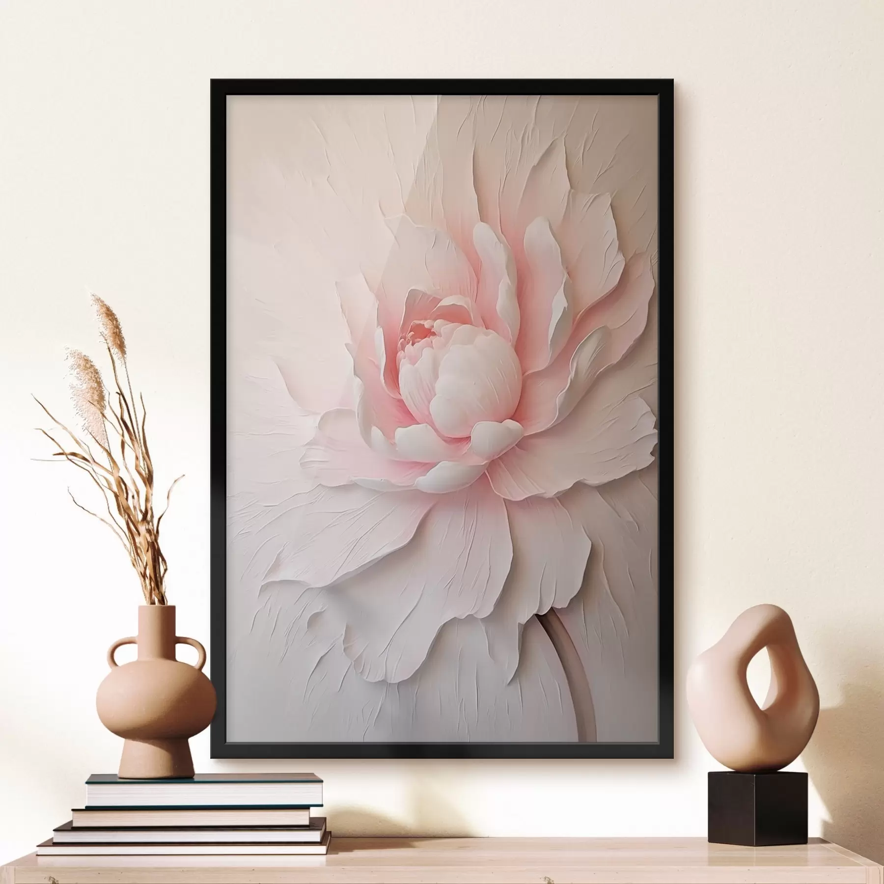 Fototapete Große rosa Pfingstrose f45470