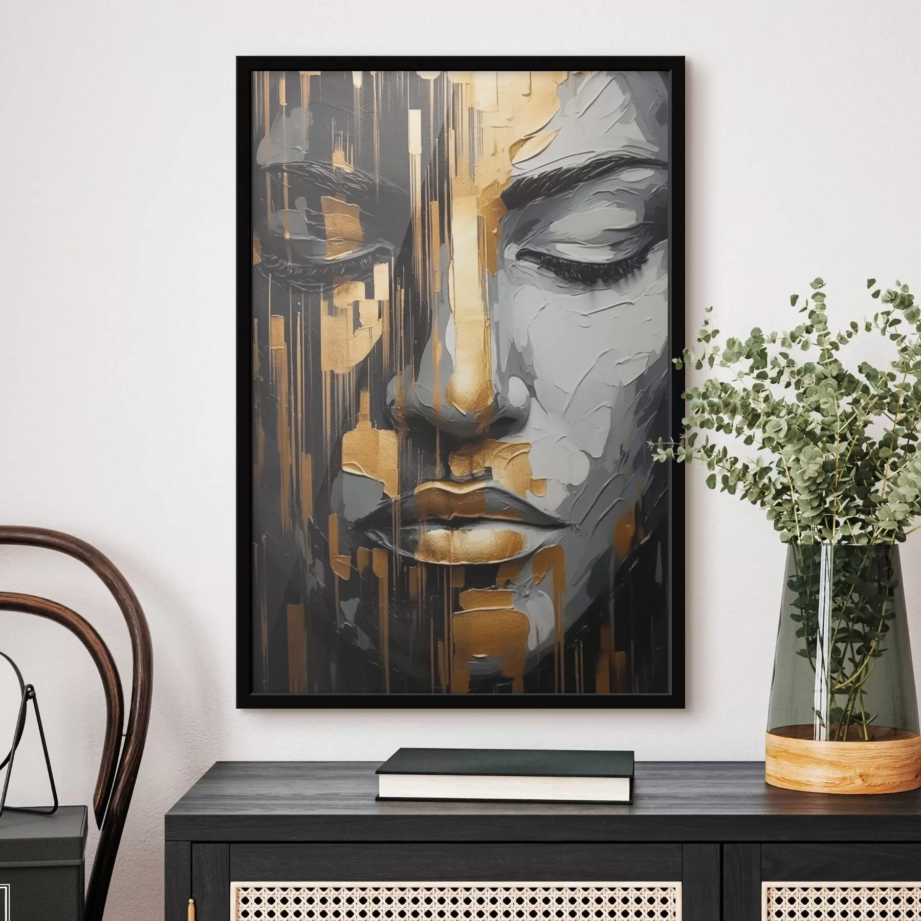 Fototapete Abstraktes Frauenporträt f45475