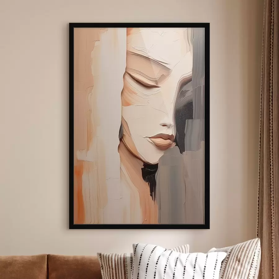 Fototapete Abstraktes Frauenporträt f45478