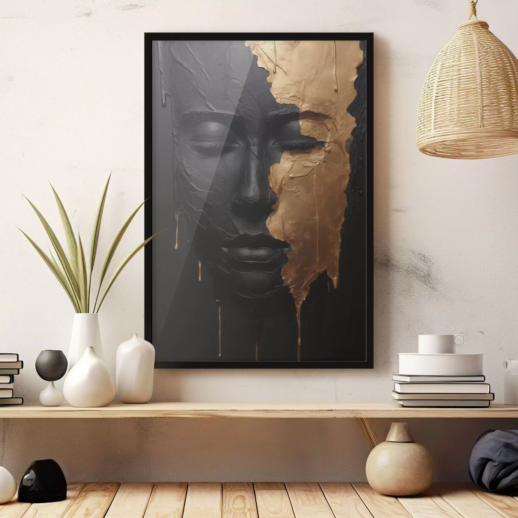 Fototapete Abstraktes Frauenporträt f45480