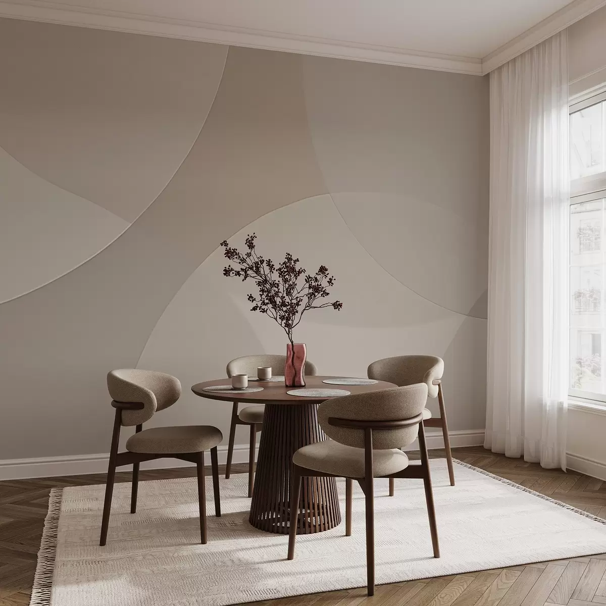 Fototapete Abstrakte Kreise w04439